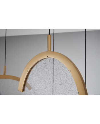 OASIS * LAMPARA LED 80W ORO - 6 COLGANTES- DIMABLE TRIAC